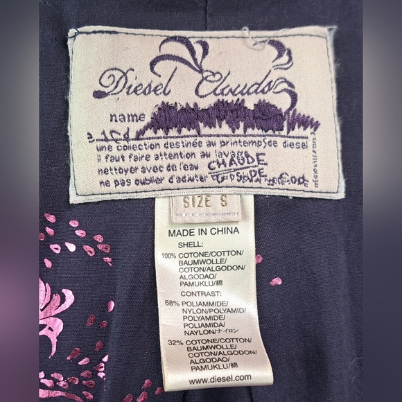 Diesel Women's Trench Coat Jacket Denim Cotton Belted High Quality size Small - Picture 12 of 14